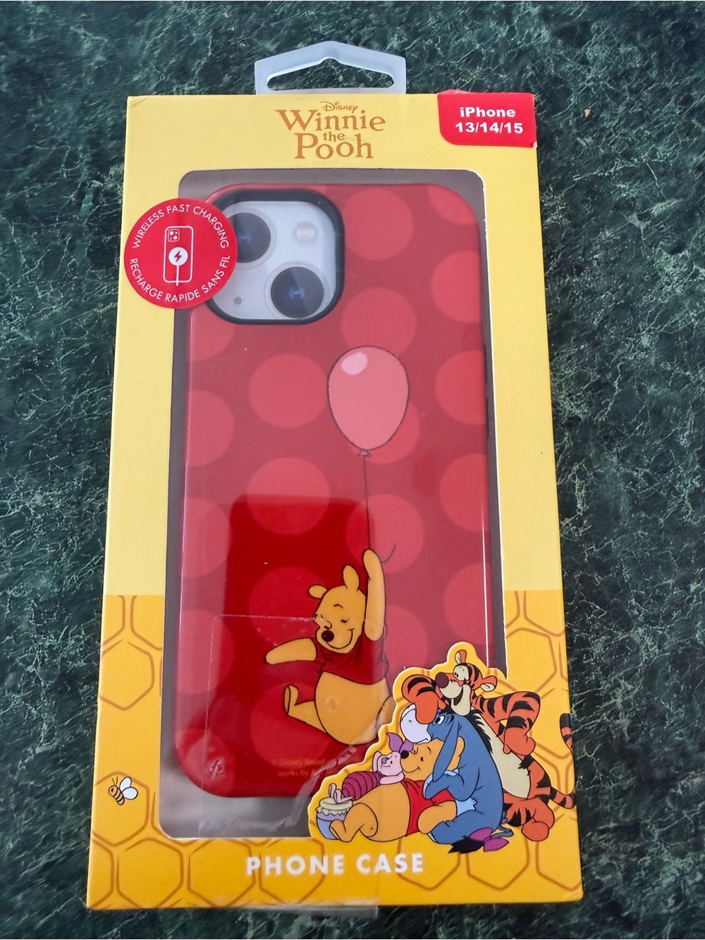 Disney Winnie the Pooh Red Balloon iPhone Case (Fits iPhone 13/14/15)